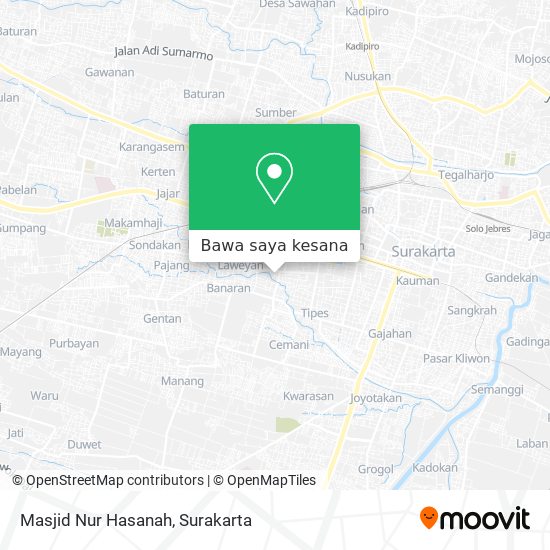 Peta Masjid Nur Hasanah