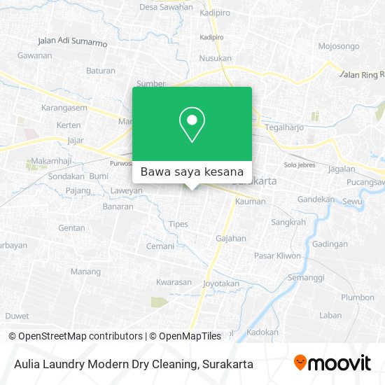 Peta Aulia Laundry Modern Dry Cleaning