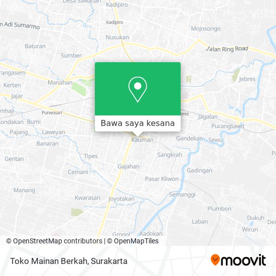 Peta Toko Mainan Berkah