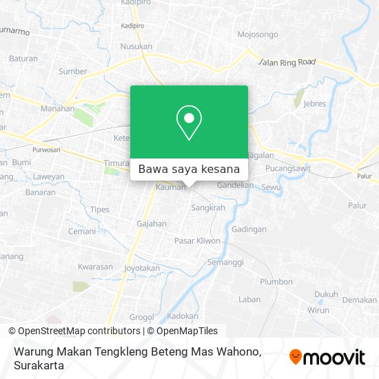 Peta Warung Makan Tengkleng Beteng Mas Wahono