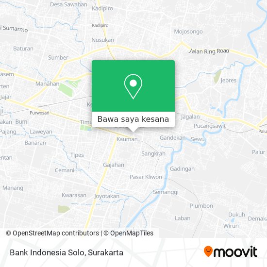 Peta Bank Indonesia Solo