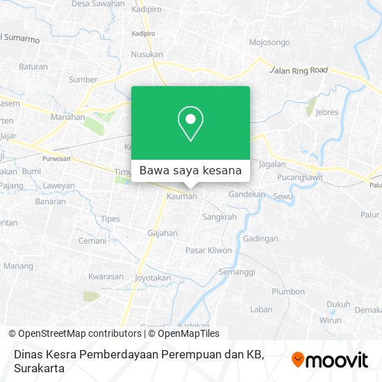 Peta Dinas Kesra Pemberdayaan Perempuan dan KB