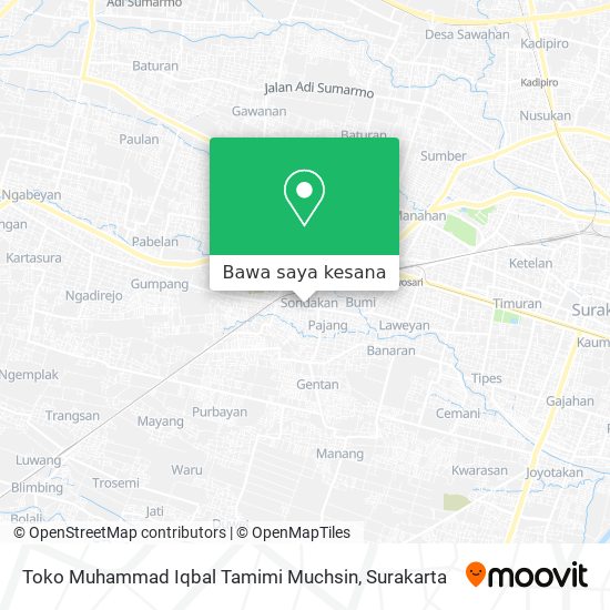 Peta Toko Muhammad Iqbal Tamimi Muchsin