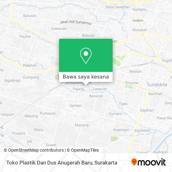 Peta Toko Plastik Dan Dus Anugerah Baru