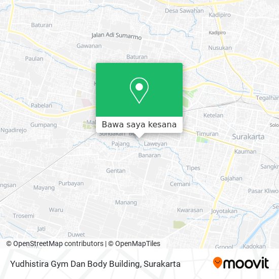 Peta Yudhistira Gym Dan Body Building