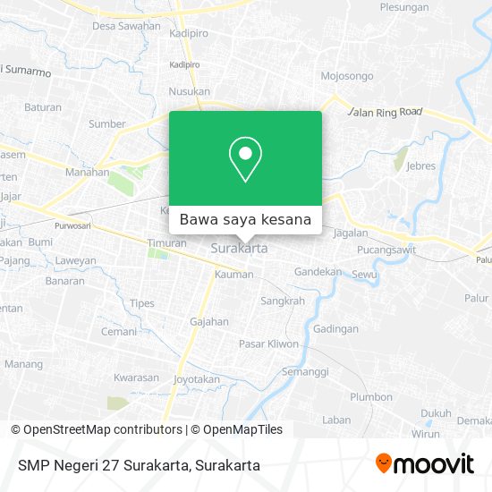 Peta SMP Negeri 27 Surakarta