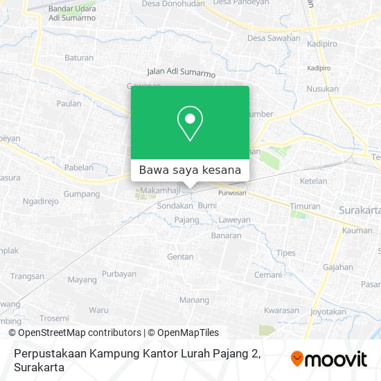 Peta Perpustakaan Kampung Kantor Lurah Pajang 2