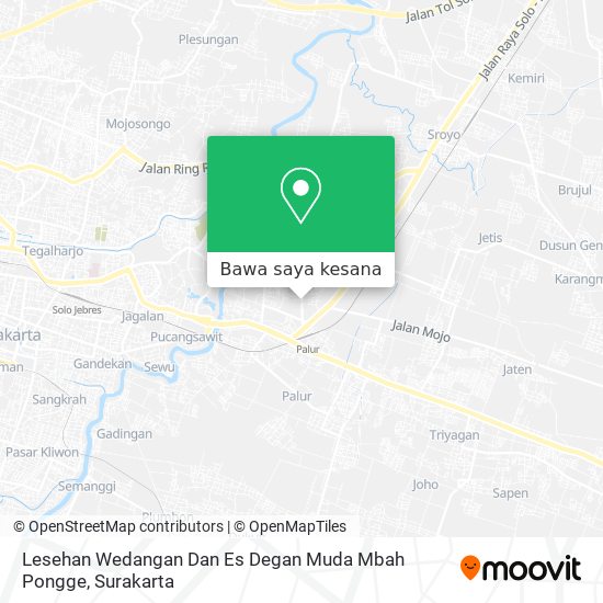 Peta Lesehan Wedangan Dan Es Degan Muda Mbah Pongge