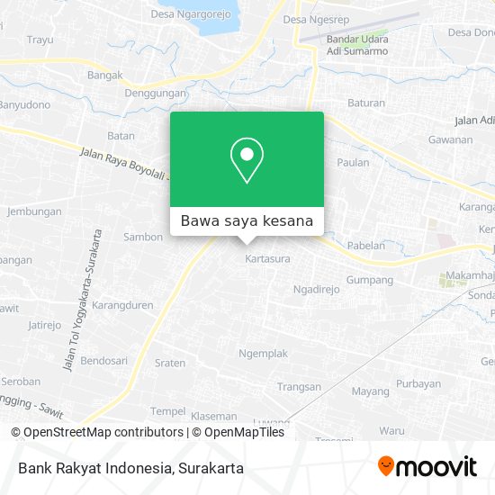 Peta Bank Rakyat Indonesia