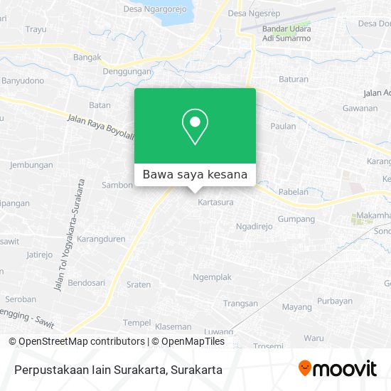 Peta Perpustakaan Iain Surakarta