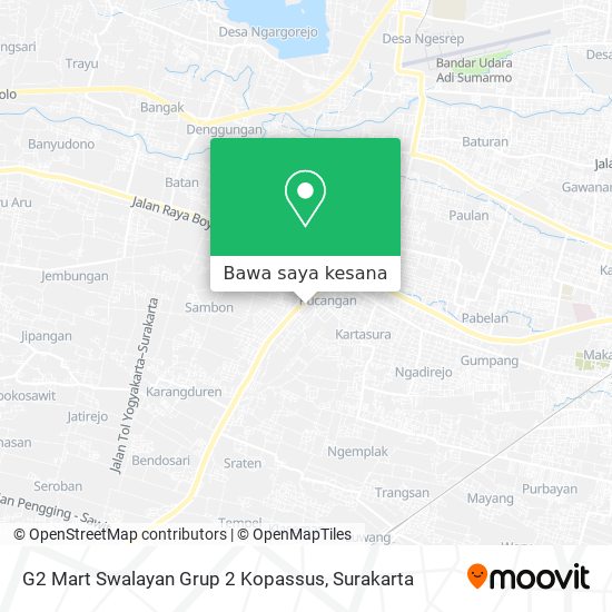 Peta G2 Mart Swalayan Grup 2 Kopassus