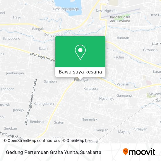 Peta Gedung Pertemuan Graha Yunita