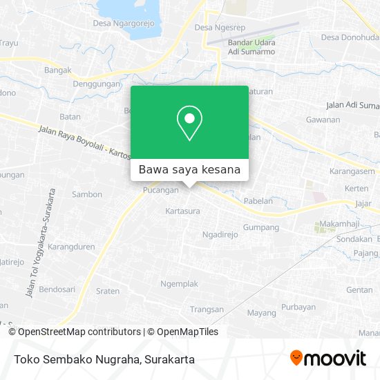 Peta Toko Sembako Nugraha