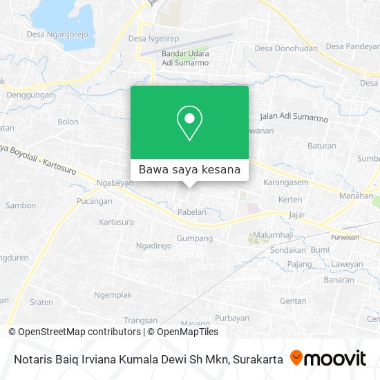 Peta Notaris Baiq Irviana Kumala Dewi Sh Mkn