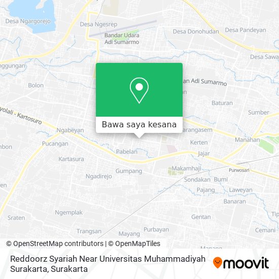 Peta Reddoorz Syariah Near Universitas Muhammadiyah Surakarta