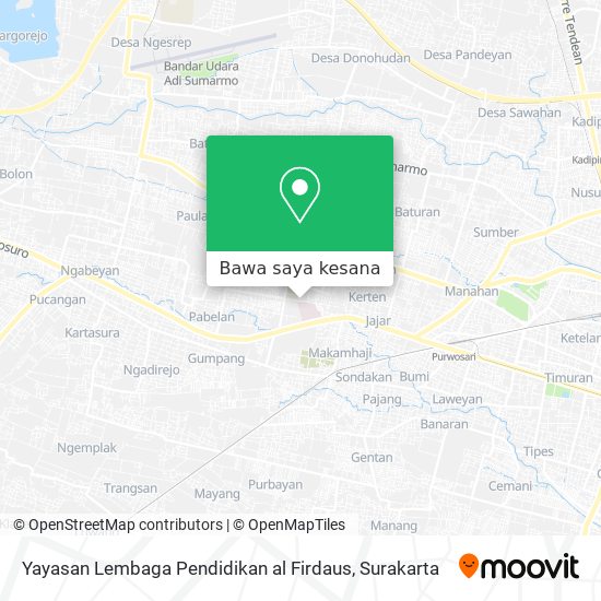 Peta Yayasan Lembaga Pendidikan al Firdaus