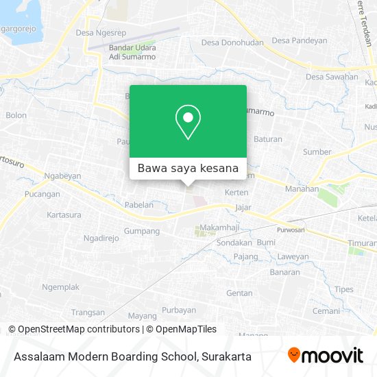 Peta Assalaam Modern Boarding School