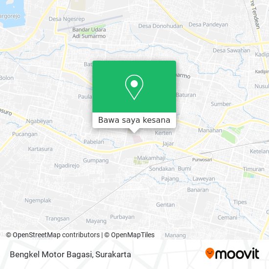 Peta Bengkel Motor Bagasi