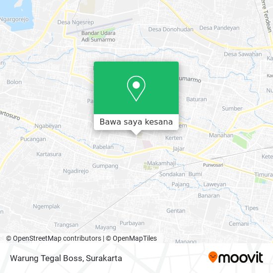 Peta Warung Tegal Boss