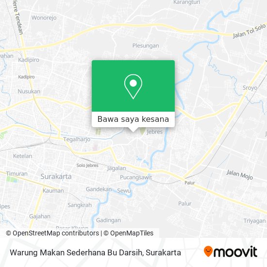 Peta Warung Makan Sederhana Bu Darsih