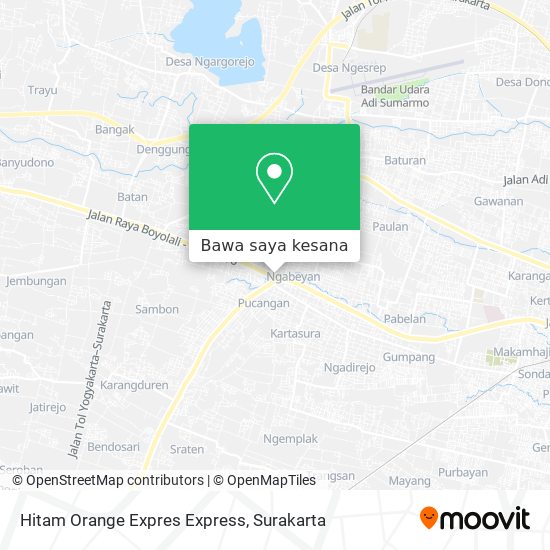 Peta Hitam Orange Expres Express