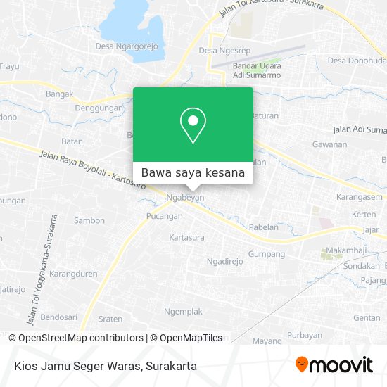 Peta Kios Jamu Seger Waras
