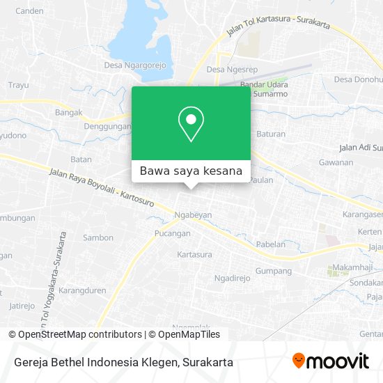 Peta Gereja Bethel Indonesia Klegen