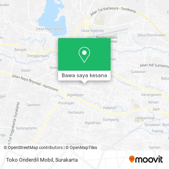 Peta Toko Onderdil Mobil