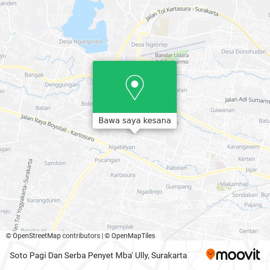 Peta Soto Pagi Dan Serba Penyet Mba' Ully