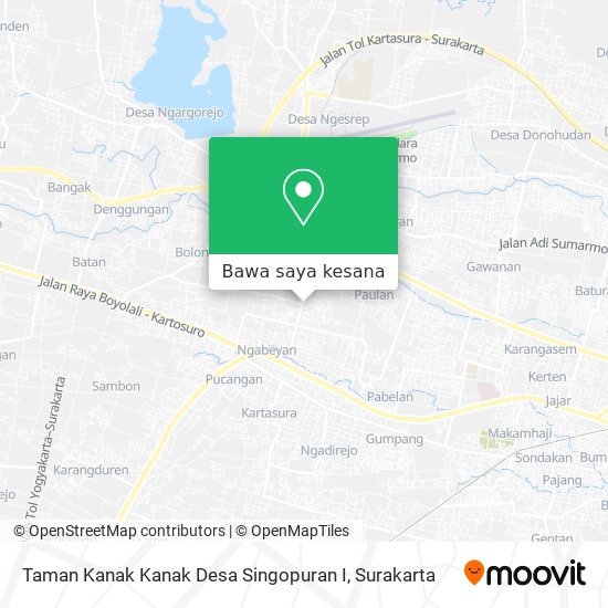Peta Taman Kanak Kanak Desa Singopuran I