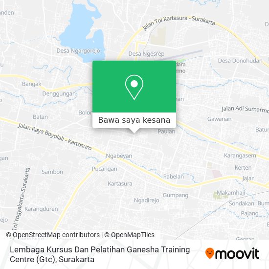 Peta Lembaga Kursus Dan Pelatihan Ganesha Training Centre (Gtc)