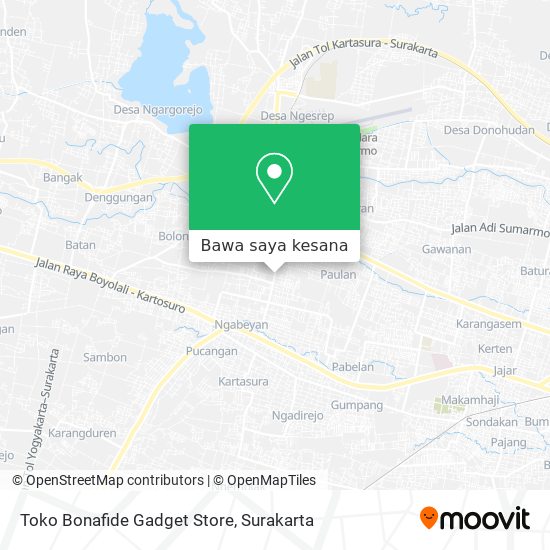 Peta Toko Bonafide Gadget Store