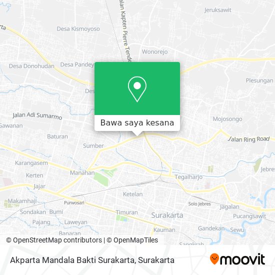 Peta Akparta Mandala Bakti Surakarta