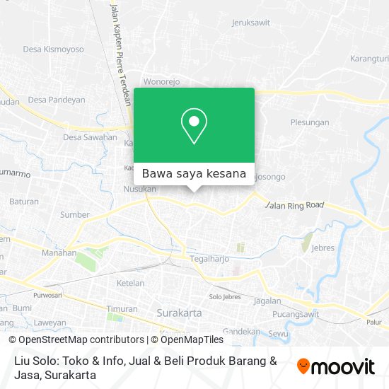 Peta Liu Solo: Toko & Info, Jual & Beli Produk Barang & Jasa