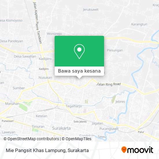 Peta Mie Pangsit Khas Lampung