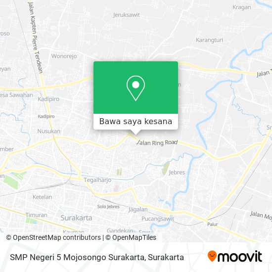 Peta SMP Negeri 5 Mojosongo Surakarta