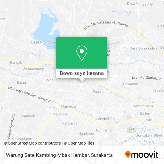 Peta Warung Sate Kambing Mbak Kembar