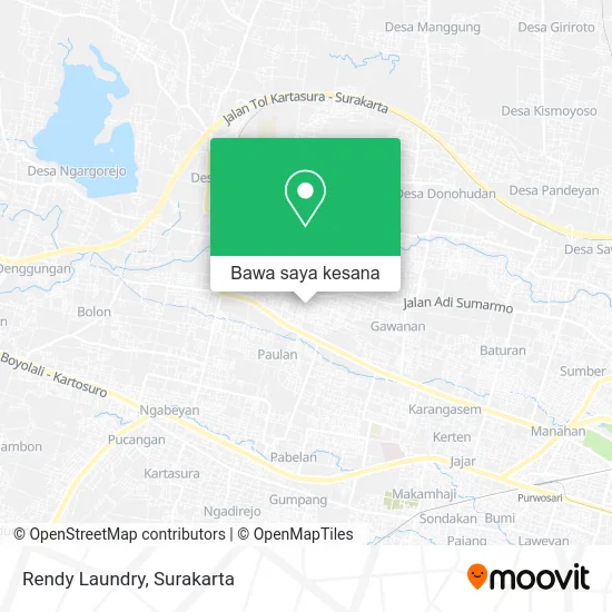 Peta Rendy Laundry