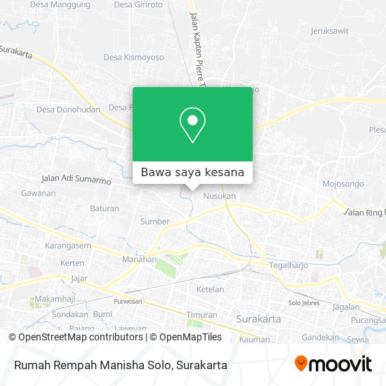 Peta Rumah Rempah Manisha Solo