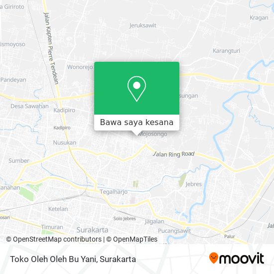 Peta Toko Oleh Oleh Bu Yani