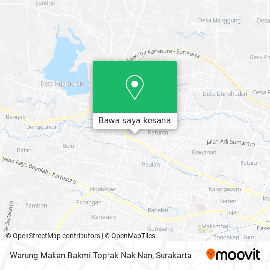 Peta Warung Makan Bakmi Toprak Nak Nan