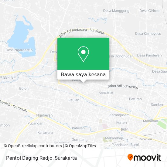 Peta Pentol Daging Redjo