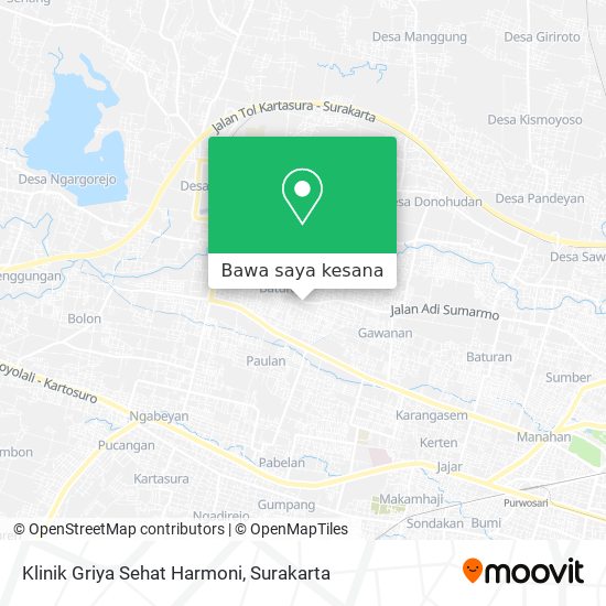 Peta Klinik Griya Sehat Harmoni