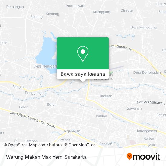 Peta Warung Makan Mak Yem
