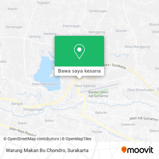 Peta Warung Makan Bu Chondro
