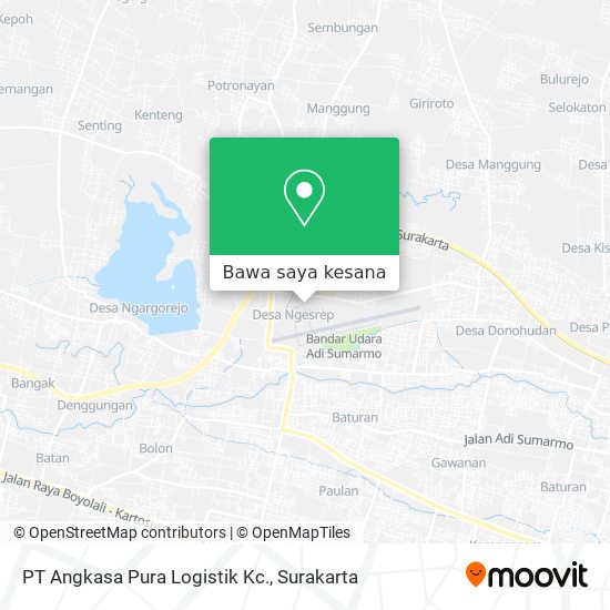 Peta PT Angkasa Pura Logistik Kc.