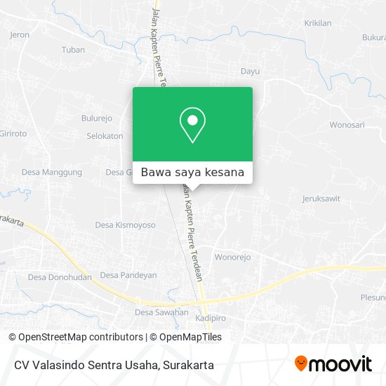 Peta CV Valasindo Sentra Usaha