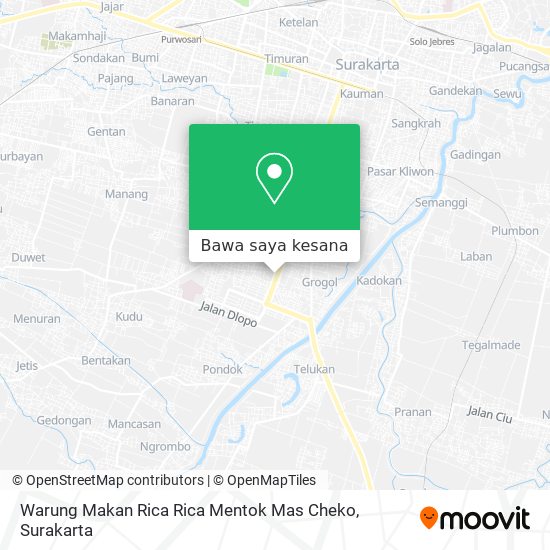 Peta Warung Makan Rica Rica Mentok Mas Cheko