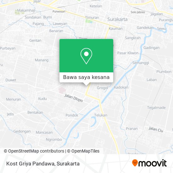 Peta Kost Griya Pandawa