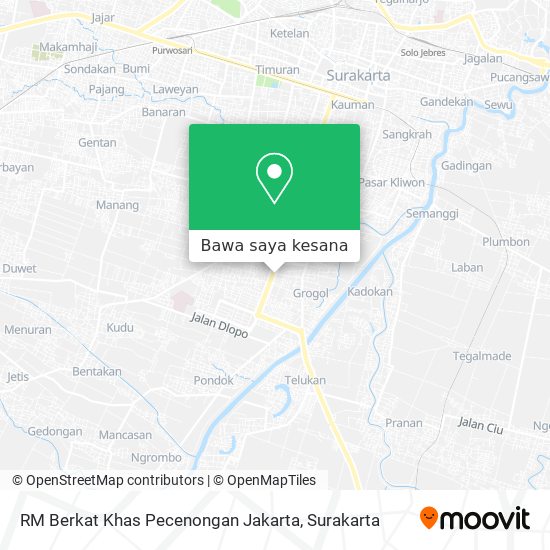 Peta RM Berkat Khas Pecenongan Jakarta